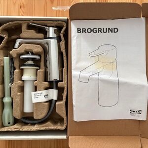 Ikea BROGRUND Bathroom Faucet, Chrome Plated - New In Box